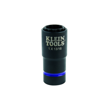 KLEIN TOOLS 2-in-1 Impact Socket, 12-Point, 1 and 13/16-Inch 66015